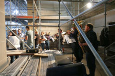 Heilige Messe auf der Baustelle (Fotro: Karl-Franz Thiede)